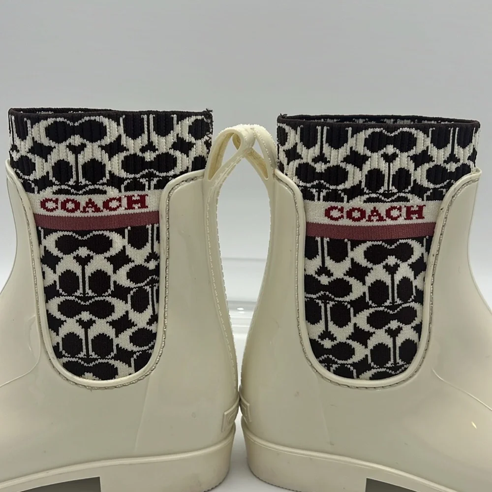 Coach Rivington Rain Bootie Chalk